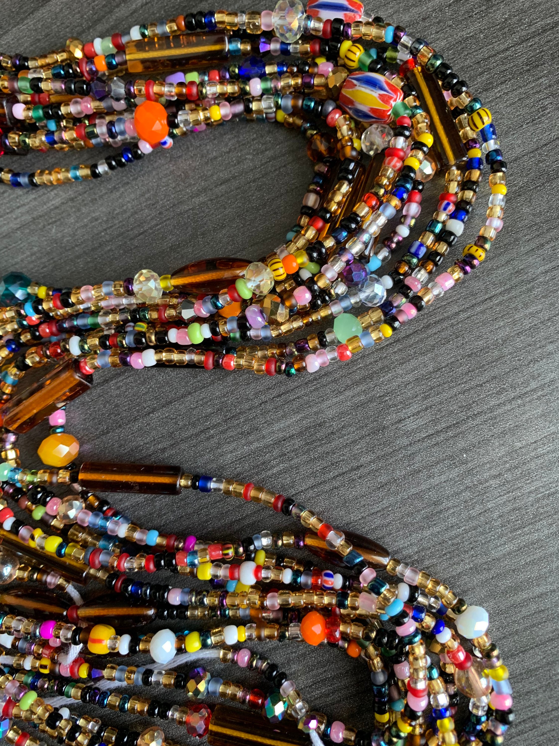 Fall inspired Waist Beads, waistbead