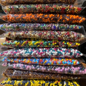 4mm- Size 6/0 Glass Beads, Seed Beads, DIY Jewelry Supplies, Mix Colors, Crafting Supplies, Bulk Beading Supplies, Jewelry Making- 450 grams
