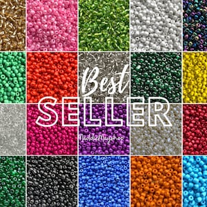 4mm- Size 6/0 Glass Beads, Seed Beads, DIY Jewelry Making Supplies, Assorted Colors, Crafting Supplies