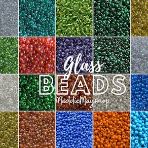 4mm- Size 6/0 Glass Beads, Seed Beads, DIY Jewelry Making Supplies, Mix Colors, Crafting Supplies, Bulk Beading Supplies, 450 grams per Pack