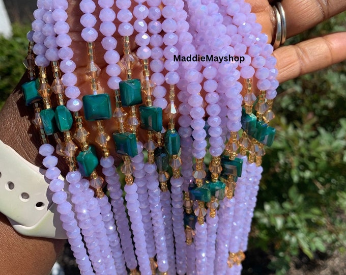 Waist beads with crystals deals