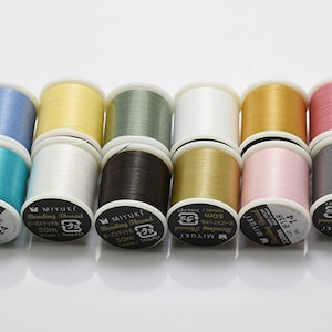 Miyuki Beading Thread, Miyuki Thread 50m, Miyuki Japanese Beading Thread, 50 Meters Spool, 330dtex, 100%  Nylon Beading
