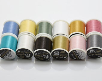 Miyuki Beading Thread, Miyuki Thread 50m, Miyuki Japanese Beading Thread, 50 Meters Spool, 330dtex, 100%  Nylon Beading
