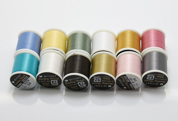 Miyuki Beading Thread, Miyuki Thread 50m, Miyuki Japanese Beading Thread, 50 Meters Spool, 330dtex, 100%  Nylon Beading