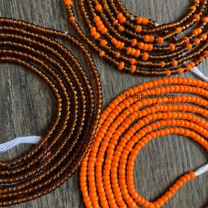 3pc Waist Bead|Adjustable Waist jewelry | Belly Beads | Fashion Accessory | Waist Bead for weightloss | Gift For Her |  Tie On | 45-50&quot;