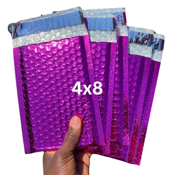 500 – # 000 – 4 X 8 Poly Bubble Mailers Buste Imbottite - Foto 7