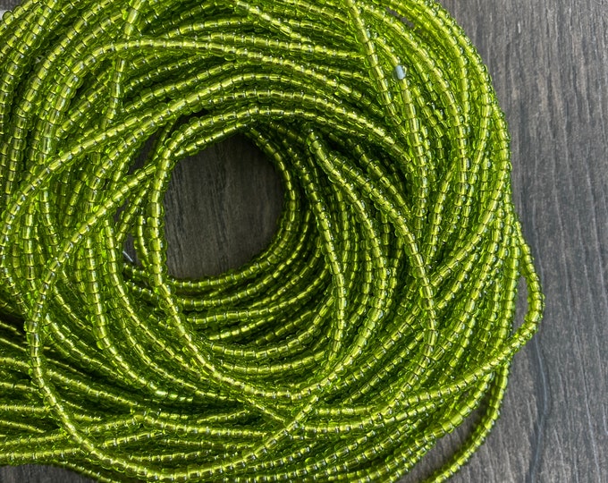 Green ~ Waist Bead, Belly Beads 45”-52” Long