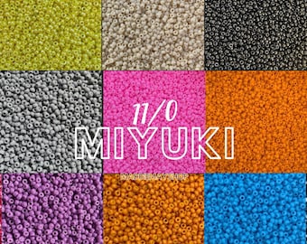 Miyuki Beads 11/0 Seed Beads, Opaque colors- 10grams