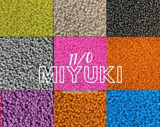 Miyuki Beads 11/0 Seed Beads, Opaque colors- 10grams