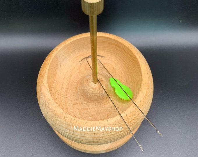 Wooden spinner, Bead spinner DIY jewelry, seed beads, Jewelry making Bead spinner for making WaistBeads, bracelets,necklaces. With 2 needles