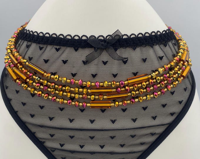Brown Crystal Waist Beads, African WaistBead, Belly Bead, Handmade luxury waistbead, Body Jewelry, Boho, beaded Jewelry, Tie On