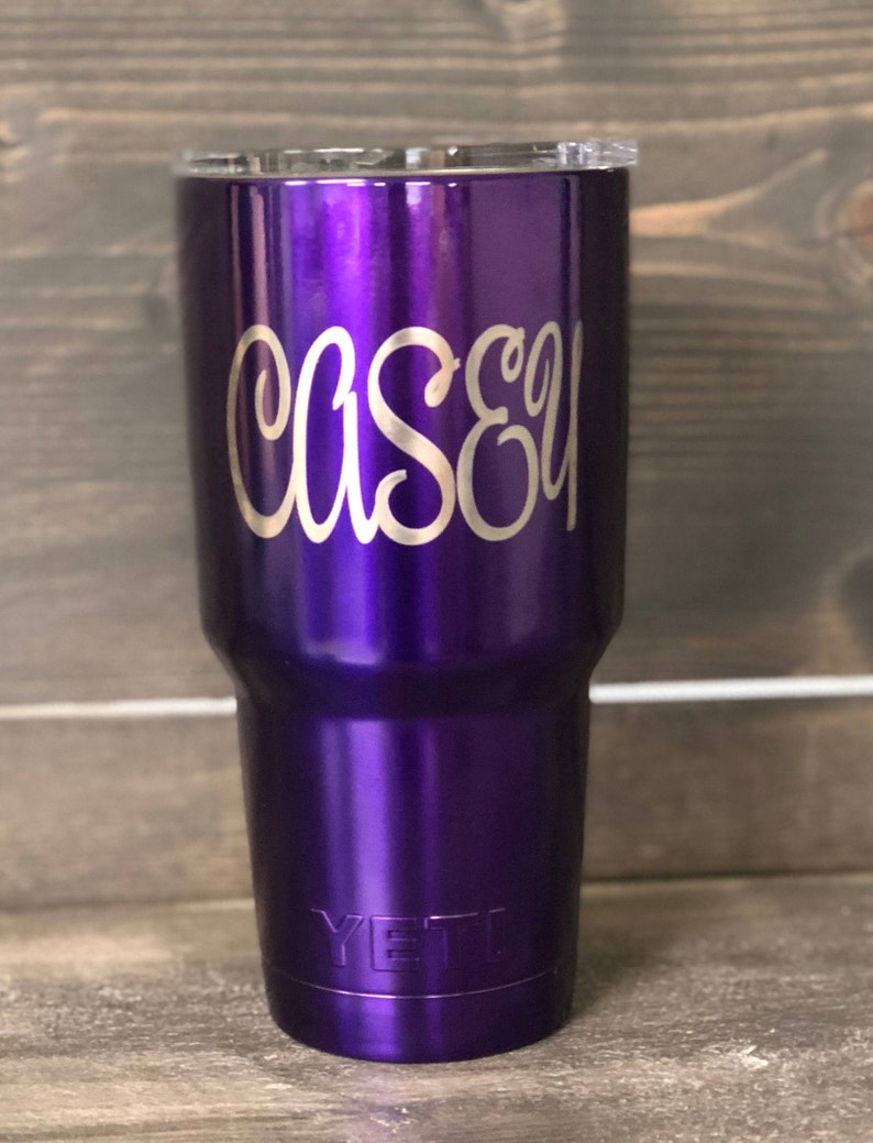 Powder Coated YETI Tumbler Engraved Custom YETI 30oz Tumbler Etsy