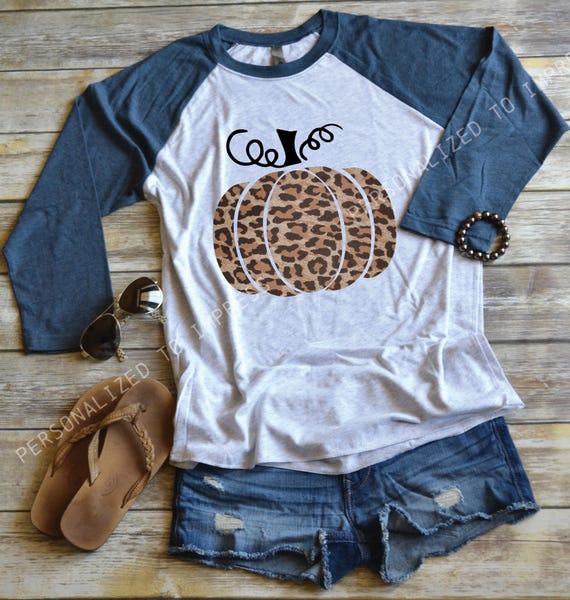pumpkin leopard shirt