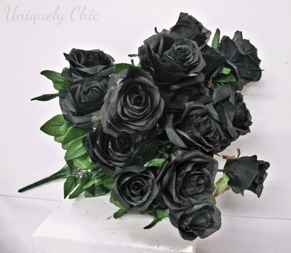 Diy Wedding Bouquet Royal Blue Rose Bush Wedding Etsy