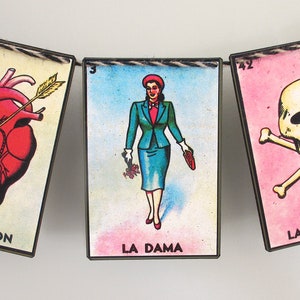 LOTERIA! Garland--Mexican Loteria, Mexican game,MEXICAN party, Mexican Art, Loteria cards, Loteria banner, Gift, Mexican decoration,Mantel