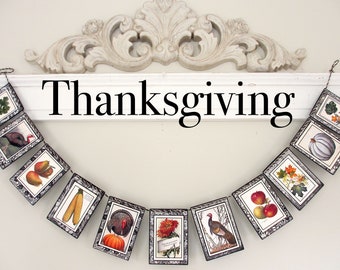 Thanksgiving Garland - Vintage Style Fall Decor