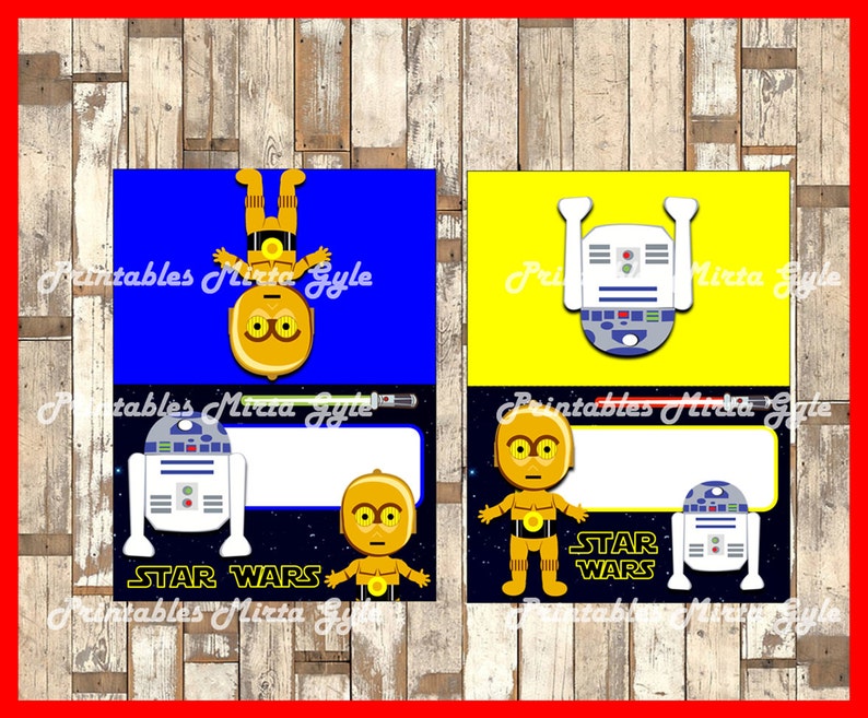 Star wars Food labels printable Star wars party food tent | Etsy