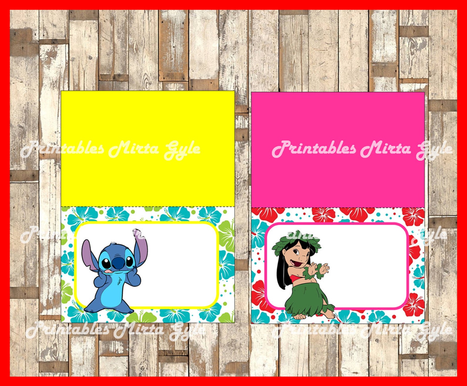 Lilo and stitch Food labels printable lilo and stitch party Etsy