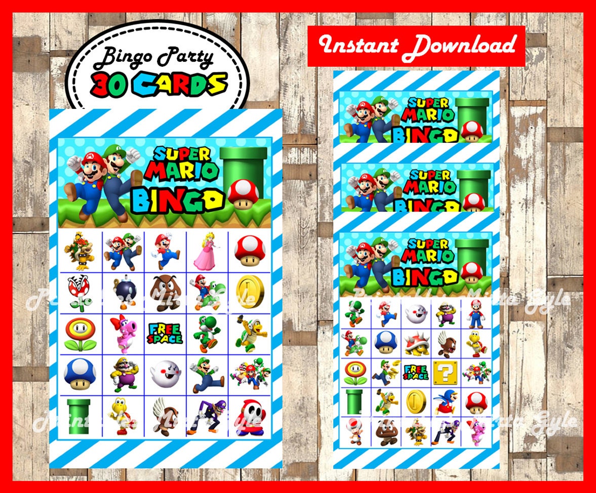 mario-bros-bingo-30-cards-printable-mario-bros-bingo-game-etsy