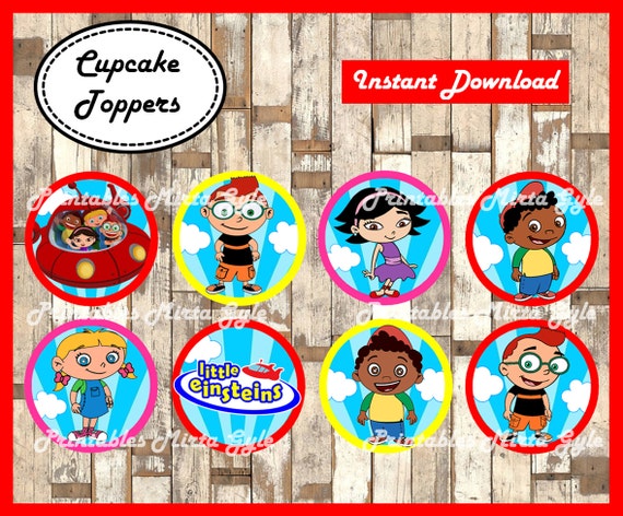 Little Einsteins Cupcakes Toppers Printable Little Einsteins Etsy