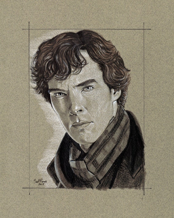 Benedict Cumberbatch as Sherlock Holmes from the TV Series | Etsy