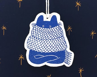 Packed for winter! Little pendant postcard