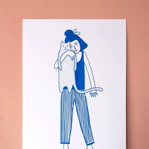 Risograph Poster Anarchy F*ck Yeah!