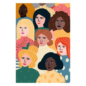 Art print No smiles A5 miniposter / card.
