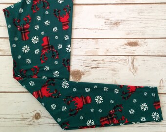 Lularoe Christmas Plaid Leggings 2022 Holiday Leggings Reindeer Leggings Christmas Leggings Plaid | Etsy Ireland