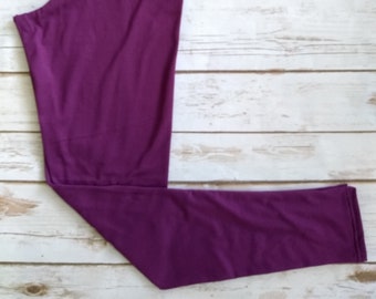 plum color leggings