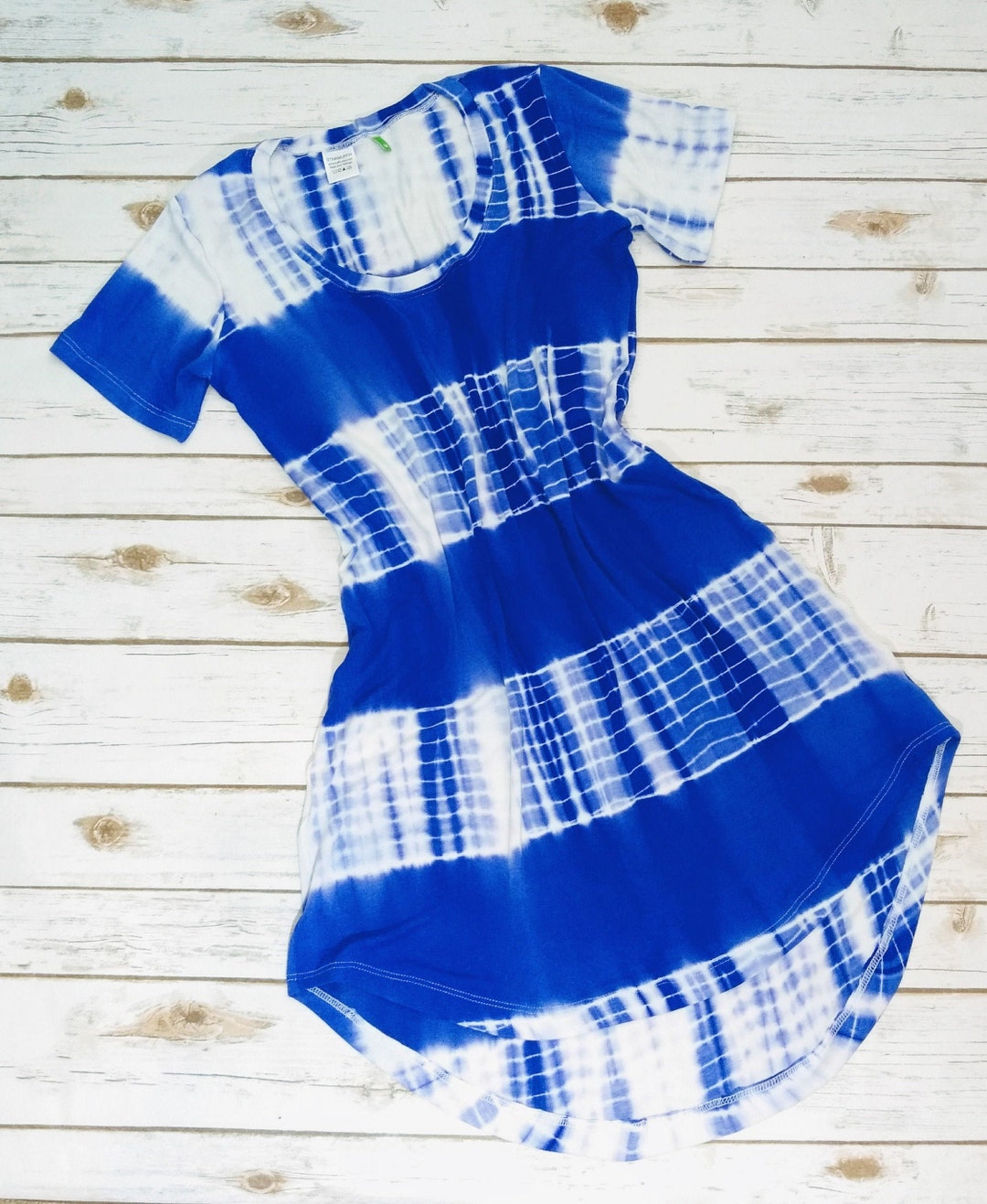 tie dye blue and white dress Blue and White tie-dye dress Small main image 0