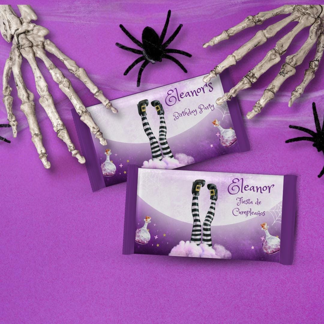 Kit Kat Wrapper for Birthday Party, Halloween, Witch Legs, Cloud ...