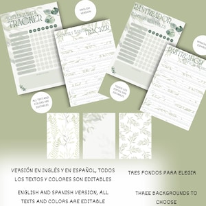 Monthly and weekly habit tracker sheet, editable template in Canva, habit planner, monthly and weekly task planner