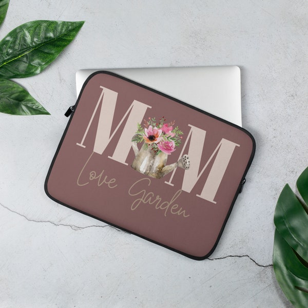 Étui pour ordinateur portable pour arrosoir de la fête des Mères, cadeau pour maman amoureuse des plantes, cadeau de boîtier d’ordinateur pour maman