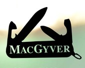 Macgyver Swiss Army Knife - Vinyl Decal