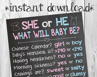 Twinkle Twinkle Little Star Gender Reveal Party Chalkboard