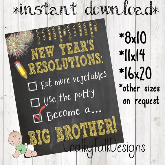 new year baby announcement