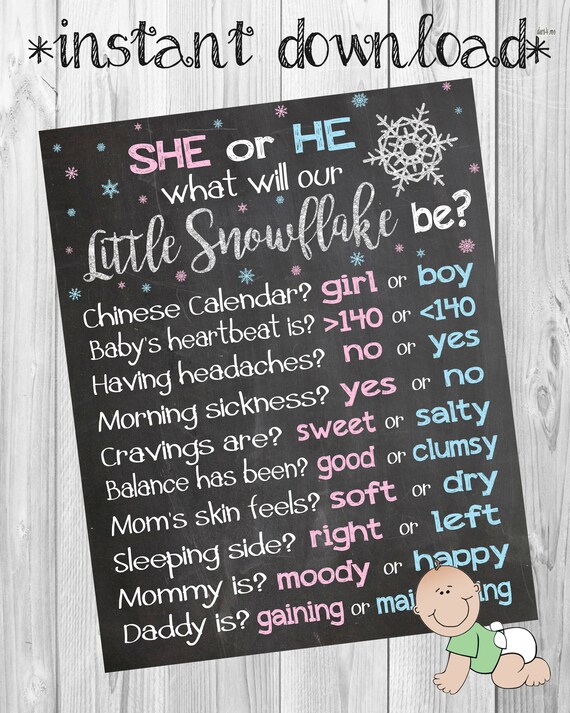 gender reveal ideas winter gender reveal party winter baby etsy winter poster ideas