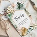 Tropical Thank You Tag, Printable Favor Tag Template, Tropical Favour ...