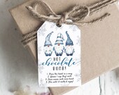 Winter Gnomes Chocolate Bomb Tag, Hot Chocolate Bomb Tag, Printable Hot Chocolate Tag, Hot Cocoa Bomb tag, TEMPLETT, WLP-VTA 3937