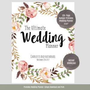 Free Printable Wedding Planner