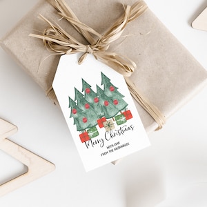 Christmas Trees Tag, Christmas Gift Tag, Holiday Gift Tag Template, Edit with TEMPLETT, Personalized Christmas Tags, WLP-CHT 1983