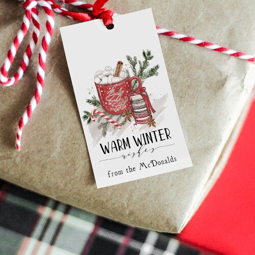 Holiday Tag Template Printable Christmas Gift Tag Hot Cocoa Etsy Holiday Tag Template Printable Christmas Gift Tag Hot Cocoa Etsy
