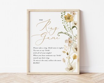 Wildflower Let Love Grow Sign, Wedding Favors Sign, Wedding Sign Template, 8x10, Favor Sign, Wedding Printable, TEMPLETT, WLP-GWI 5086
