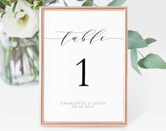 4x6 table number etsy