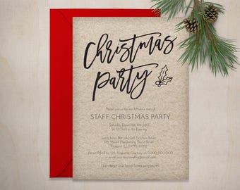 Christmas invitation | Etsy