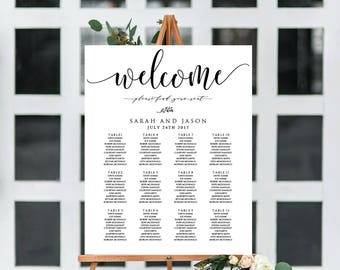 Etsy Wedding Seating Chart Template