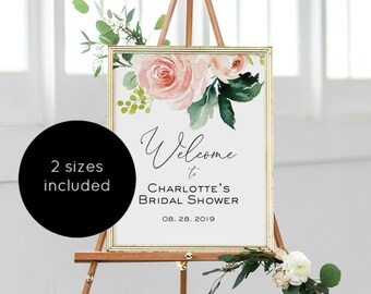 bridal shower sign etsy