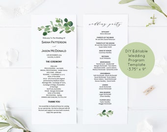 ceremony program etsy program for a wedding ceremony
