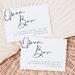 Open Bar Sign, Wedding Bar Sign, Printable Wedding Bar Template ...